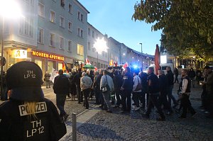 Demonstration und Gegendemonstration in Nordhausen