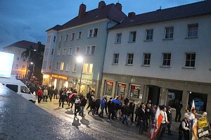 Demonstration und Gegendemonstration in Nordhausen