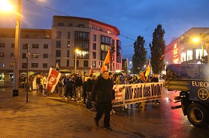 Demonstration und Gegendemonstration in Nordhausen