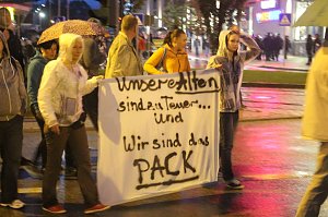 Demonstration und Gegendemonstration in Nordhausen