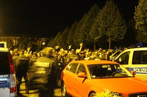 Demonstration und Gegendemonstration in Nordhausen