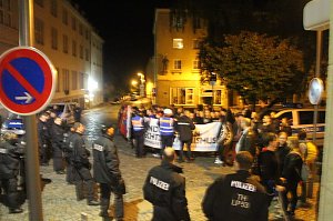 Demonstration und Gegendemonstration in Nordhausen