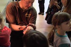 Exoten in einer Ausstellung