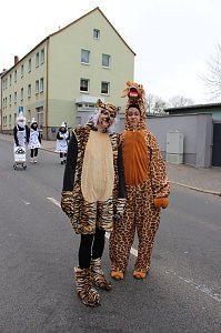 N&auml;rrinnen und Narren trotzen Wetter (2)