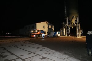 Erdfall auf dem Katastrophenschutzgel&auml;nde