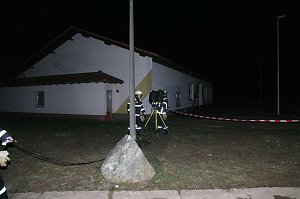 Erdfall auf dem Katastrophenschutzgel&auml;nde
