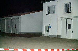 Erdfall auf dem Katastrophenschutzgel&auml;nde