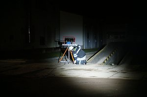 Erdfall auf dem Katastrophenschutzgel&auml;nde