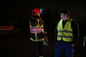 Erdfall auf dem Katastrophenschutzgel&auml;nde