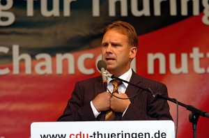 August: Dieter Althaus in Nordhausen