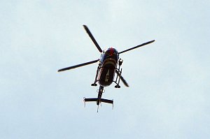 Die Sprengung einer Bombe
