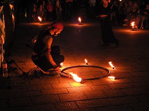 Extase vor dem Theater