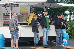 Erstes Public Viewing in Nordhausen