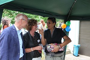 Jede Menge Aktionen und viele fr&ouml;hliche Kinder auf dem Sommerfest des Nordh&auml;user Familienzentrums
