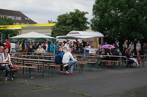 Fans gucken Deutschland gegen Polen