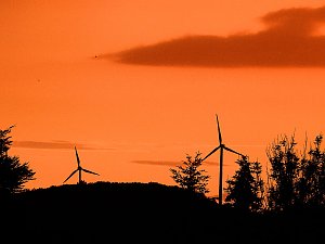 Rote Stunde am Nordh&auml;user Abendhimmel