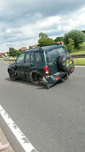 Unfall zwischen Wipperdorf und Bleicherode