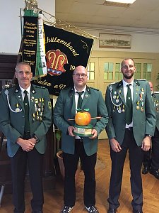 Wilhelm Tell Wanderpokal: Von links: Dr. Ren&eacute; Knabner, Andreas Br&uuml;ning, J&ouml;rg Hendrich