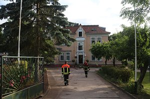 Brand in der "Frohen Zukunft" in Nordhausen