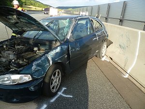 Unfall auf der Autobahn