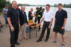 W&uuml;rzburger Feuerwehr &uuml;bte in Nordhausen
