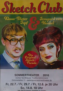 Peter Blei im "Sketch Club" - Irmgard von Topf & Klaus-Dieter Henkel pr&auml;sentierten ihr neues Programm
