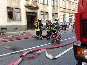 Wohnungsbrand mit vier Verletzten