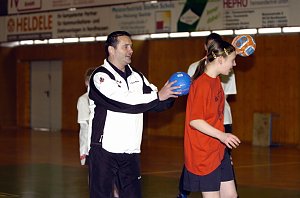 Handballtraining mit Dago Leukefeld