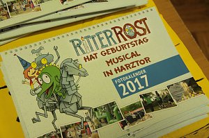 In Harztor lie&szlig; man heute das Musical "Ritter Rost feiert Geburtstag" noch einmal Revue passieren