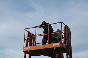 Der Versuch, ein Silo zu demontieren