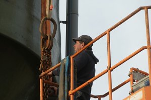 Der Versuch, ein Silo zu demontieren