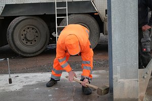 Der Versuch, ein Silo zu demontieren