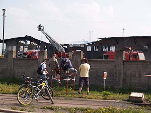 Brand am Bahnhof