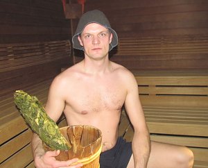 Mitternacht in die Sauna