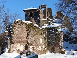Winter auf der Ruine