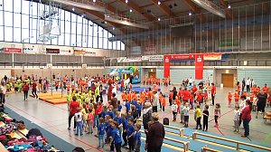 Kindergartensporttag in der Wiedigsburghalle
