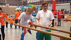 Kindergartensporttag in der Wiedigsburghalle