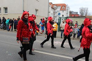 N&auml;rrinnen und Narren ziehen durch die Stadt (2)