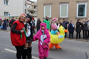 N&auml;rrinnen und Narren ziehen durch die Stadt (2)