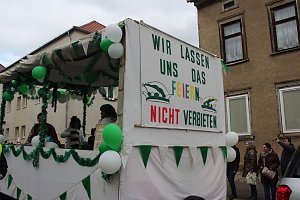 N&auml;rrinnen und Narren ziehen durch die Stadt (2)