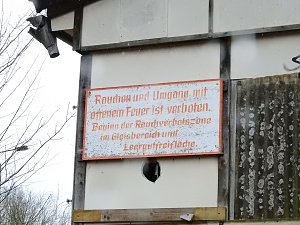 Peter Blei in der Brikettfabrik