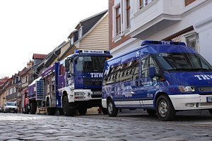 Gemeinsame &Uuml;bung von THW und Feuerwehr Gro&szlig;wechsungen