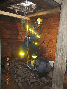 Gemeinsame &Uuml;bung von THW und Feuerwehr Gro&szlig;wechsungen