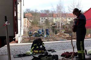 Gemeinsame &Uuml;bung von THW und Feuerwehr Gro&szlig;wechsungen