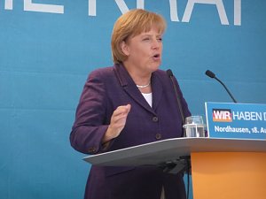 Besuch von Angela Merkel in Nordhausen