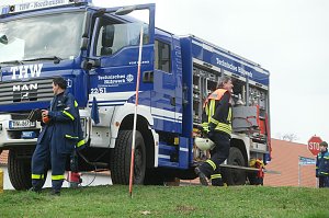 THW und Feuerwehren &uuml;bten an der Zorge