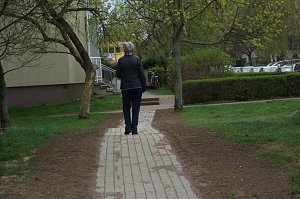 Dieser Trampelpfad ist verschwunden. Dieses Bild zeigt sich heute.