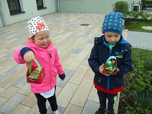 Ostereiersuche im Rolandhaus