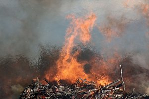 Osterfeuer in Bielen