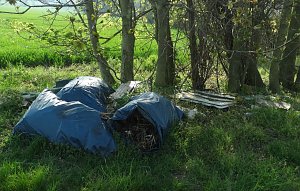 Illegale Entsorgung am Wanderweg